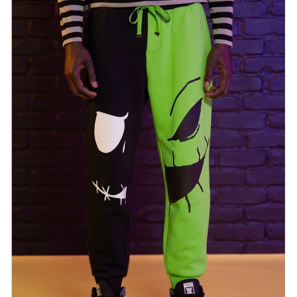 Our Universe Nightmare Before Christmas Oogie Boogie Jack Split Joggers Medium